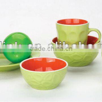 Bright Color Ceramic Breakfast Set photo-2