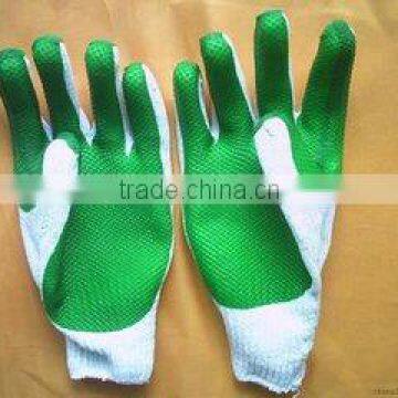 factory sales flat rubber coated gloves