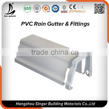 PVC Drainage System 5.2 inch and 7 inch PVC Gutter, Plastic Pipe Fittings