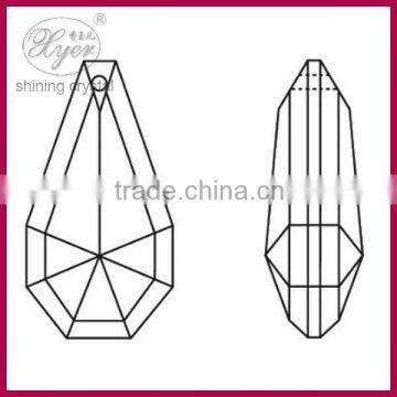 Machine cut crystal light accessories