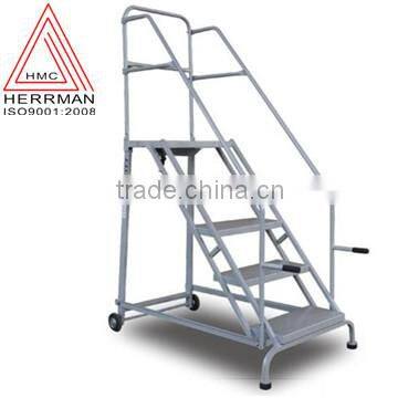 (HERRMAN)2014 High Quality Industrial Steel Rolling Ladders