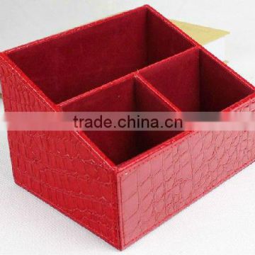 high-capacity decorative family wooden leather storage box