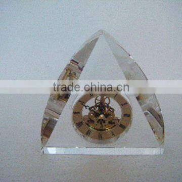 crystal crafts Promotional crystal desk clock