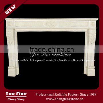 Pure Hand carved Natural Marble Decorition Luxury Electric Fireplace