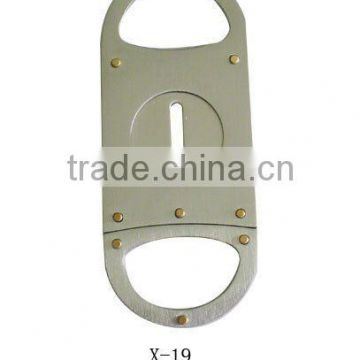 stainless steel double-blade cigar cutter