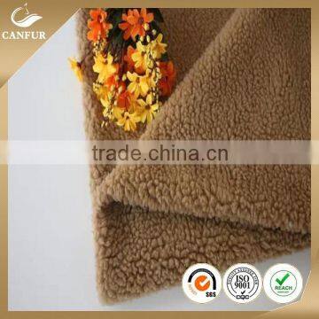 Winter clothing fabric 100%polyester fabric Shu velveteen staining Sherpa