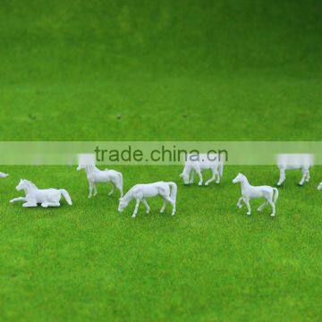model figure, model animals, scale animals for Z scale, plastic building resin farm horse for 1/150
