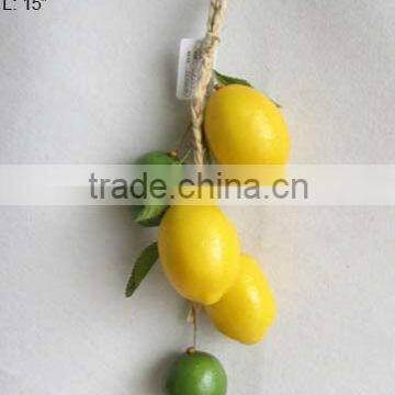 2014 New Artificial Fruits Fake Lemon 15 inch Artificial Lemon String