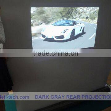 Light gray film projection screen, Can be applied to rigid clear acrylic panels to create easily-portable displays.