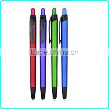 Promotional metallic ball pen with touch screens stylus pen smatphone pen