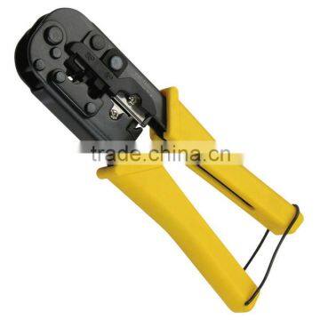 RJ 45 crimping tool RJ12 RJ11 Modular Crimping, Stripping and Cutting Tool RJ45 crimping tool with round cable stripper