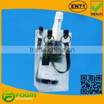 Waterproof PVC Ice Bag With Leather Handle/Wine Bag photo-2