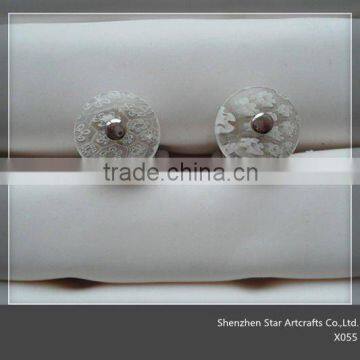 X055 make custom crystal cufflinks