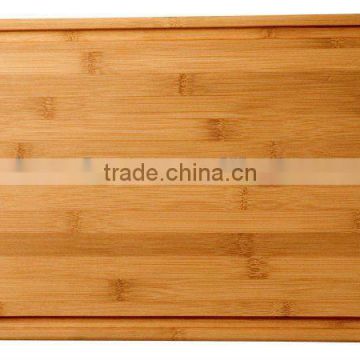 Rectangle shape bamboo cutting board with groove