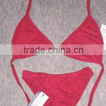 SET of BRA & Panty In red color Knitted Fabrics Viscose STrechable Bra & panty