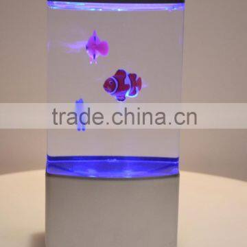 hot selling color changing Mini LED Jellyfish Lamp/Jellyfish lamp/fish lamp/decoration lamp/novelty fish lamp/VOLCANO LAMP