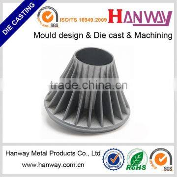 OEM cnc precision machining parts Zinc Brass Aluminum die casting led bulb heatsink heat sink