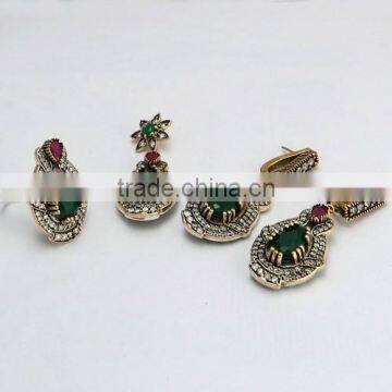 Path Of Love !! Victorian Multi Colour 925 Sterling Silver 4 Pieces Set, Online Silver Jewelry, Silver Jewelry 925 photo-6