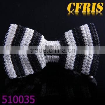 Wholesale various designs cotton cheap plain color knitted bow tie for men