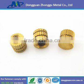 Brass Round Knurled Insert Nut