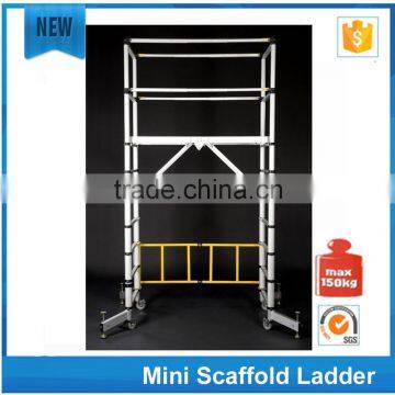 Aluminum folding scaffold ladder WYAL-1018 EN131/CE shipping from china