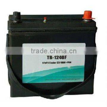 High power 12V40Ah TB-1240F LiFePO4 rechargeable auto starting battery