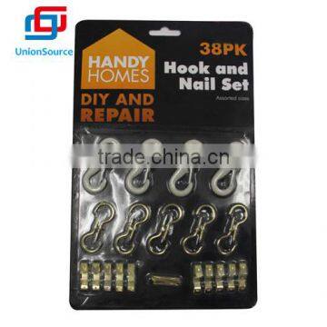Good quality universal hook and nail set