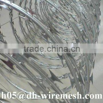 razor wire cbt-60 /military concertina wire/double coil razor wire