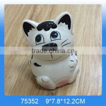 2016 New Arrival Lovely Painting Ceramic Cat Money Bank,Ceramic Money Box,Ceramic Coin Bank