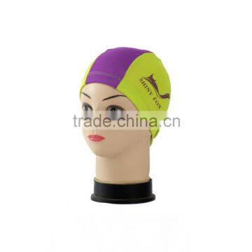 Custom Logo Print Swiming Cap Ear Protection Swim Cap