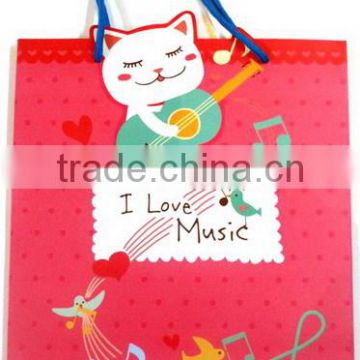 "Love Music" Little Paper Bags With Handles