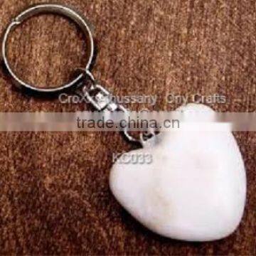Heart Shaped Marble Key Chain