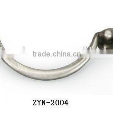 Fancy cabinet handle with antique silver
