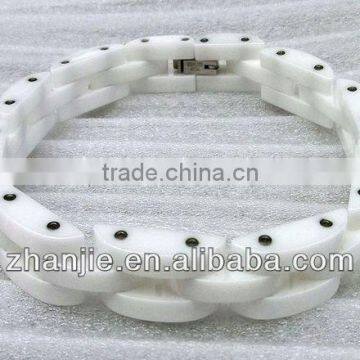 wholesale fashion white ceramic tennis bracelet for girl