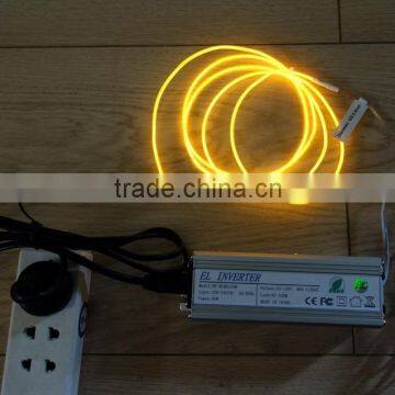AC110V-240V 90M-120M INVERTER High luminance"Polar light 3"2.6mm Orange EL WIRE