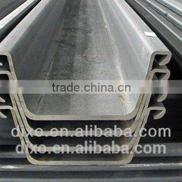 8m length Q345B steel sheet pile 400*170 stock goods