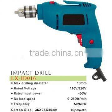 10mm impact drill/ electric impact drill / power tools 400w impact drill