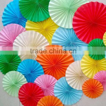 2015 New Design PartySupplier Hanging Ceiling PAPER Party Decoration Paper Fans