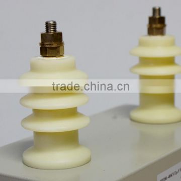 Self-healing, metal shell, dry type, high voltage pulse capacitor