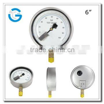 High quality stainless steel 0.25% accuracy 150mm precision test gauge