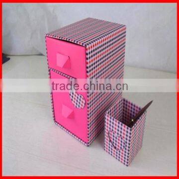 Various Color Red Cheap Custom Paper Plaid Drawer Storage Box Wholesale photo-4