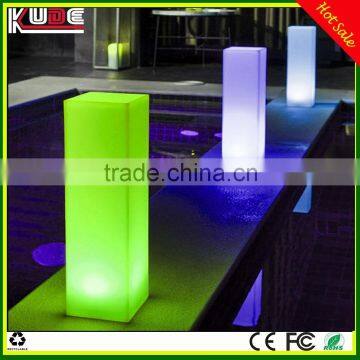 led light columes for wedding party/square led columns