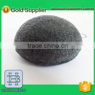Black color Charcoal konjac sponge