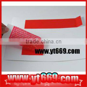 retail security labels,Non residue Anti-fake security printing labels