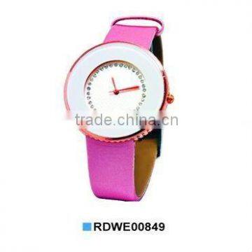 Leather strap promotional watch