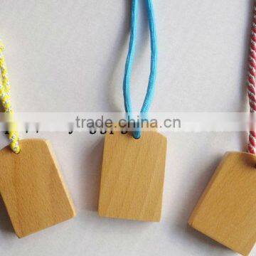 Wooden handicrafts beech wooden hang tag