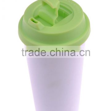 sublimation printable travel mug double wall tumbler plastic material