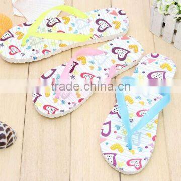 2015 Summer antiskid love filp flops beach slippers wholesale