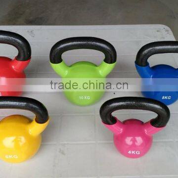 Colored Vyinl Kettlebell,cast iron vyinl kettlebell