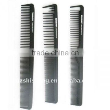 Plastic salon hair combs carbon heat resistence comb